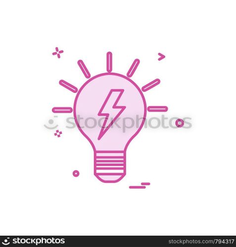 blub power electric icon vector design