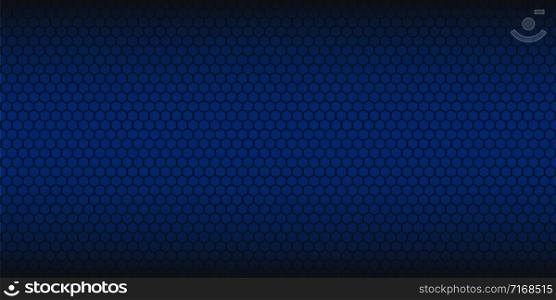 Blue abstract background.Honeycomb pattern. Linear website template on blue backdrop. Vector geometric pattern. EPS 10
