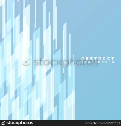 Blue abstract background modern shape white design with side space for text. vector illustration
