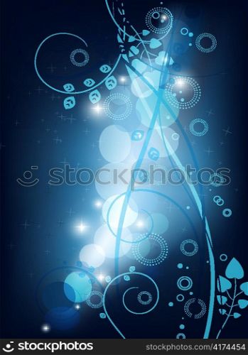 blue abstract background vector illustration