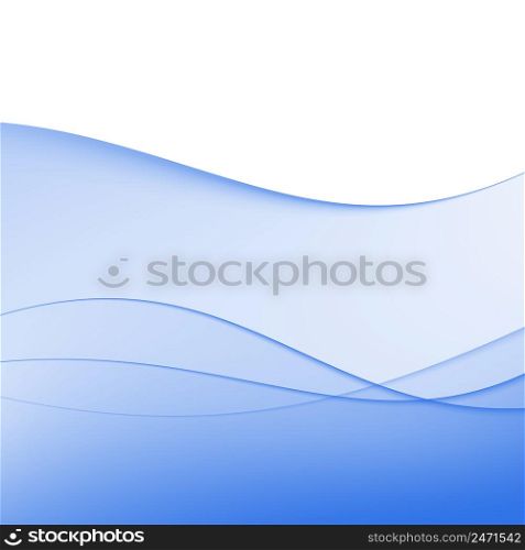 Blue abstract background. Waves and shadows. Vector illustration. EPS10 opacity