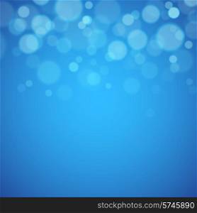 Blue abstract background with defocused lights EPS10