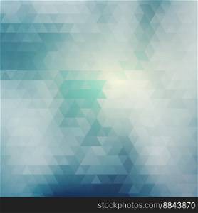 Blue abstract card geometric background vector image