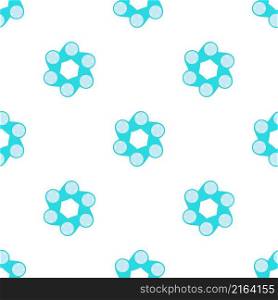Blue abstract circle pattern seamless background texture repeat wallpaper geometric vector. Blue abstract circle pattern seamless vector