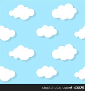 Blue Abstract Cloud Background Vector Illustration EPS10