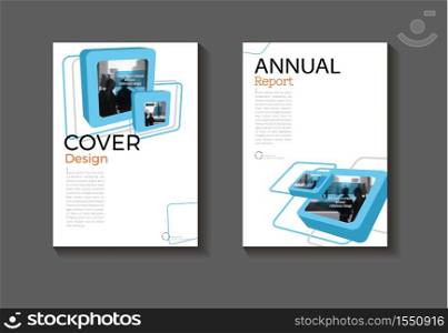 blue abstract cover design modern book cover Brochure cover template,annual report, magazine and flyer layout Vector a4