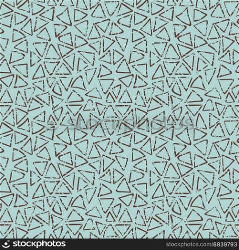 Blue abstract hipster seamless pattern. Hand drawn abstract hipster seamless pattern. Vector illustration