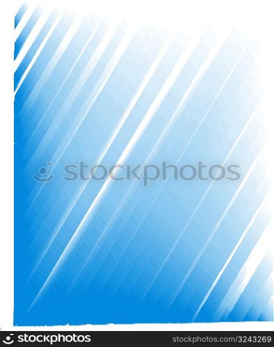 blue abstract lines on a white background