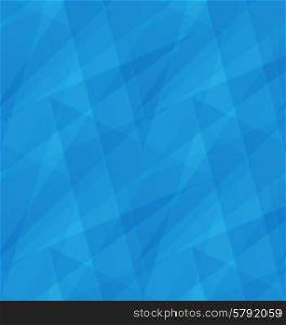Blue Abstract Seamless Triangle Background - vector