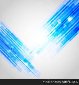 Blue abstract straight lines background, stock vector