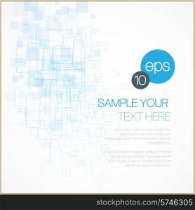 Blue abstract technology background. Vector illustration. EPS 10. Blue abstract background. Vector illustration