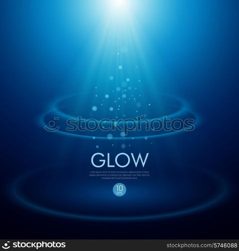 Blue abstract Vector background with a glowing effect. Vector background with a glowing effect