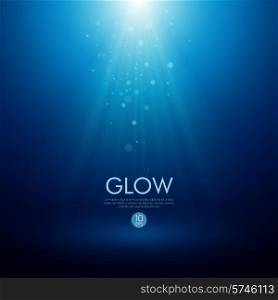 Blue abstract Vector background with a glowing effect. Vector background with a glowing effect