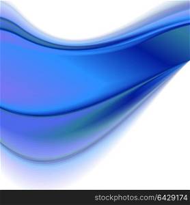 Blue abstract wavy background. . Blue abstract wavy background. Vector illustration .