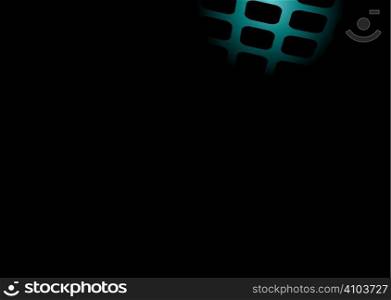 Blue and black abstract background design with rounded square pattern