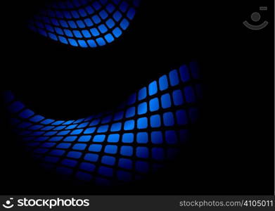 Blue and black abstract background pattern with copy space