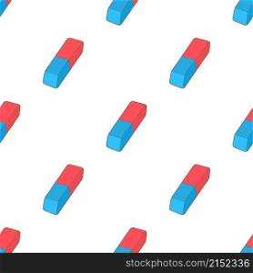 Blue and red rubber pencil eraser pattern seamless background texture repeat wallpaper geometric vector. Blue and red rubber pencil eraser pattern seamless vector