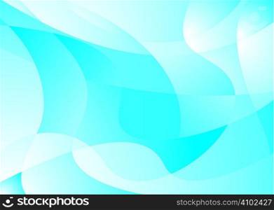 Blue and white abstract background with flowing lines