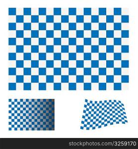 blue and white checkered flag icon ideal racing concept