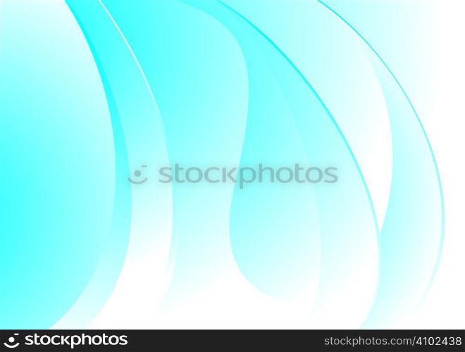 Blue and white flowing background with wave like effect