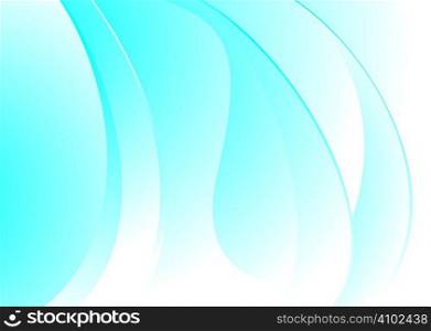Blue and white flowing background with wave like effect