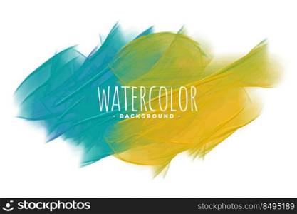 blue and yellow abstract watercolor texture background