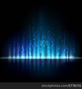 Blue aurora light. Shiny Abstract vector backgrounds. Blue aurora light. Abstract vector backgrounds