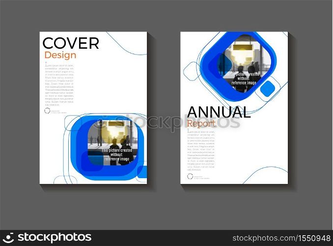 blue background cover design, modern book cover abstract Brochure cover template,annual report, magazine and flyer layout Vector a4