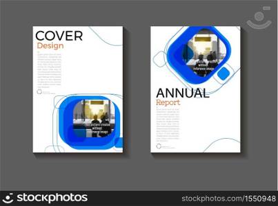 blue background cover design, modern book cover abstract Brochure cover template,annual report, magazine and flyer layout Vector a4