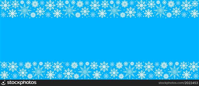 Blue background design element, snowflakes pattern concept