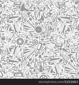 Blue background from tools. A vector illustration