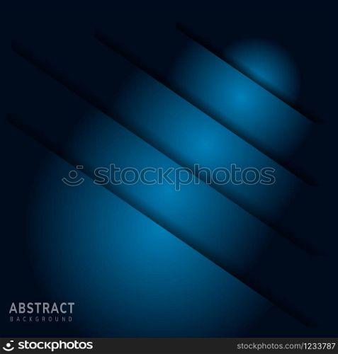 Blue background overlap layer on blue dark for background design. Vector illustration
