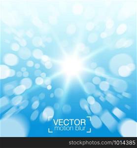 Blue background with radiant light. As a shallow depth of field. vector eps10.