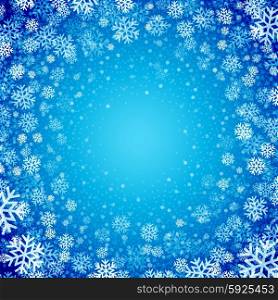 Blue background with snowflakes. Vector illustration. Blue background with snowflakes. Vector illustration EPS 10