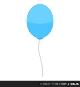 Blue balloon icon. Isometric of blue balloon vector icon for web design isolated on white background. Blue balloon icon, isometric style