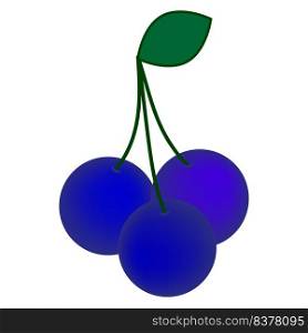 Blue berries. Natural organic nutrition. Vector illustration. stock image. EPS 10.. Blue berries. Natural organic nutrition. Vector illustration. stock image. 