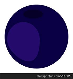Blue berry icon. Flat illustration of blue berry vector icon for web design. Blue berry icon, flat style