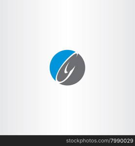 blue black letter c logo circle icon symbol