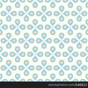 Blue blossom and pollen on pastel background. Vintage or retro bloom for love and graphic design.