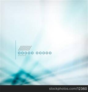 Blue blurred geometric shape background