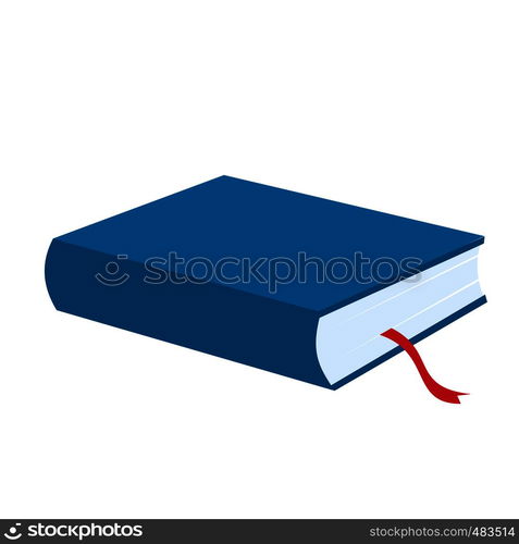 Blue book icon isolated on white background. Blue book icon