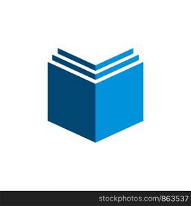 Blue Book Logo Template Illustration Design. Vector EPS 10.