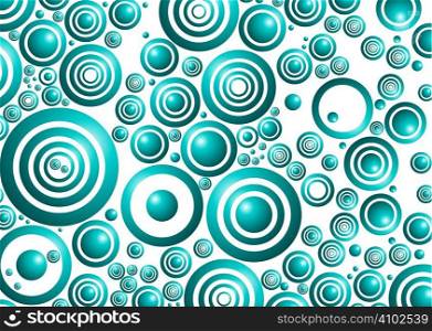 Blue bubble background wallpaper with light reflected