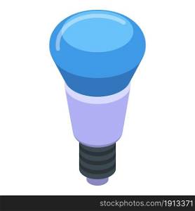 Blue bulb icon isometric vector. Smart light. Lamp lightbulb. Blue bulb icon isometric vector. Smart light