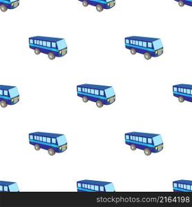 Blue bus pattern seamless background texture repeat wallpaper geometric vector. Blue bus pattern seamless vector