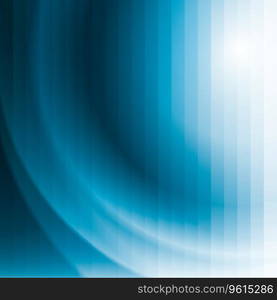 Blue business background with stripes and waves Vector Image