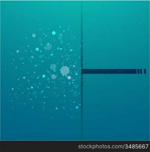 Blue business card background vector