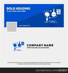 Blue Business Logo Template for Analysis, business, develop, development, market. Facebook Timeline Banner Design. vector web banner background illustration. Vector EPS10 Abstract Template background
