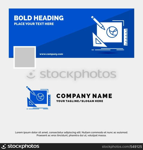 Blue Business Logo Template for logo, design, creative, idea, design process. Facebook Timeline Banner Design. vector web banner background illustration. Vector EPS10 Abstract Template background