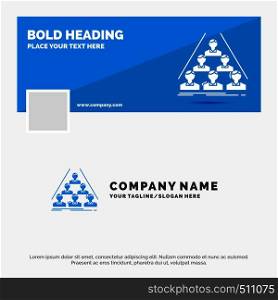 Blue Business Logo Template for team, build, structure, business, meeting. Facebook Timeline Banner Design. vector web banner background illustration. Vector EPS10 Abstract Template background